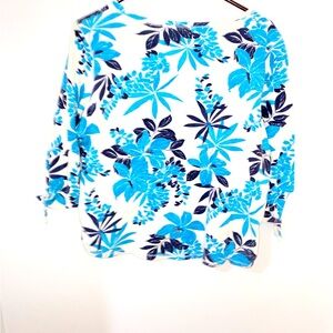 Nwot French terry style knit cropped sleeve top superior quality cotton comfort